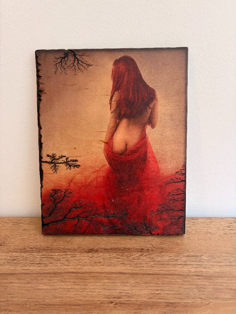 Lady in Red Wall Art